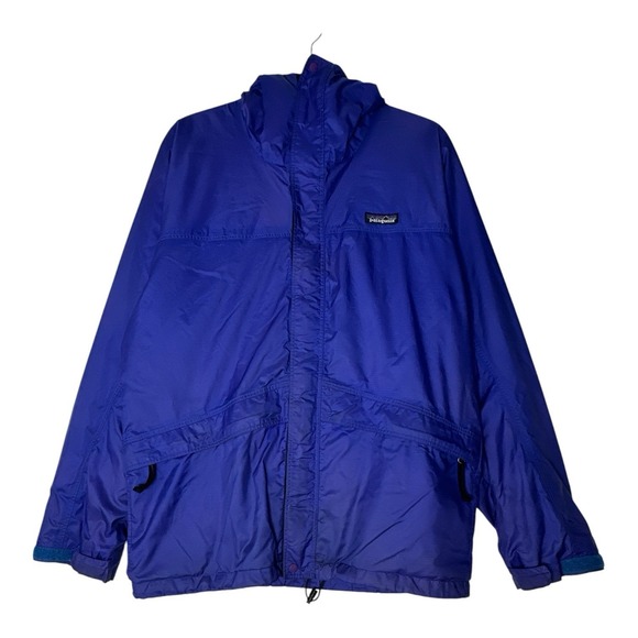 Patagonia Other - Patagonia Hooded Rain Coat Jacket Mens Médium Full Zip Outdoor Athletic